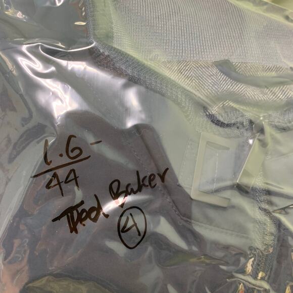 Ted Baker Full‎ Zip Bomber Jacket Sweatshirt Navy Blue Designer Men's Sz 4 - Picture 8 of 8